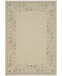 Safavieh Courtyard CY1677 Sand and Black 8' x 11' Outdoor Area Rug