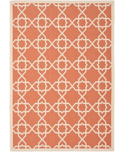 Safavieh Courtyard CY6032 Terracotta and Beige 8' x 11' Outdoor Area Rug