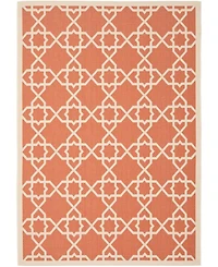 Safavieh Courtyard CY6032 Terracotta and Beige 8' x 11' Outdoor Area Rug