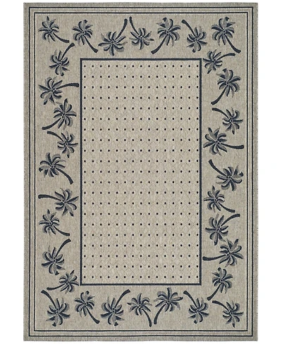 Safavieh Courtyard CY5148 Coffee and Black 5'3" x 7'7" Outdoor Area Rug