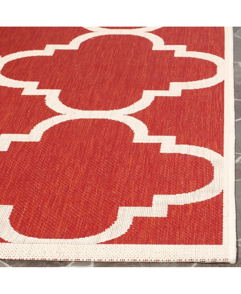 Safavieh Courtyard CY6243 Red 5'3" x 7'7" Sisal Weave Outdoor Area Rug