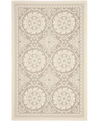 Safavieh Courtyard CY7059 Beige and Dark Beige 8' x 11' Outdoor Area Rug
