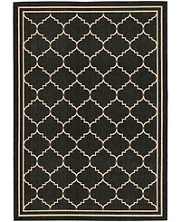 Safavieh Courtyard CY6889 Black and Creme 8' x 11' Sisal Weave Outdoor Area Rug