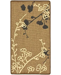Safavieh Courtyard CY4038 Brown Natural and Black 5'3" x 7'7" Outdoor Area Rug