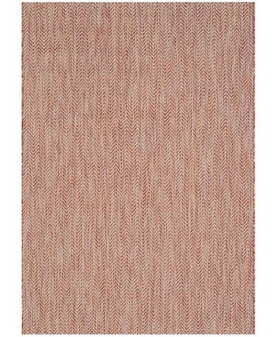 Safavieh Courtyard CY8022 Red and Beige 5'3" x 7'7" Outdoor Area Rug