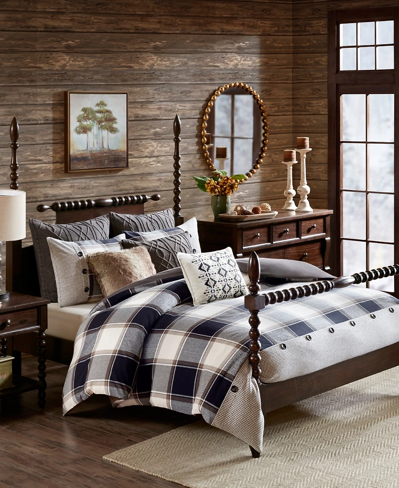 Madison Park Signature Urban Cabin Jacquard Cotton 9-Pc.Comforter Set, King