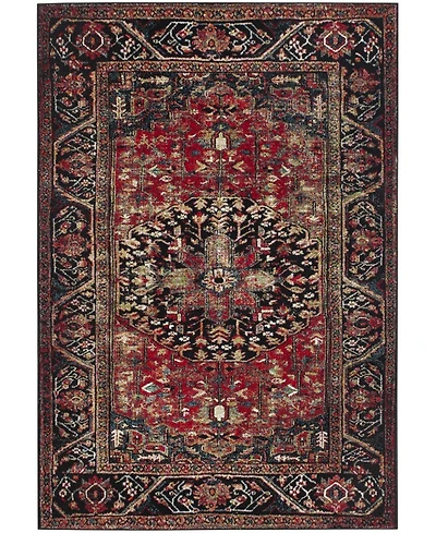 Safavieh Vintage Hamadan VTH215 Red and Multi 5'3" x 7'6" Area Rug