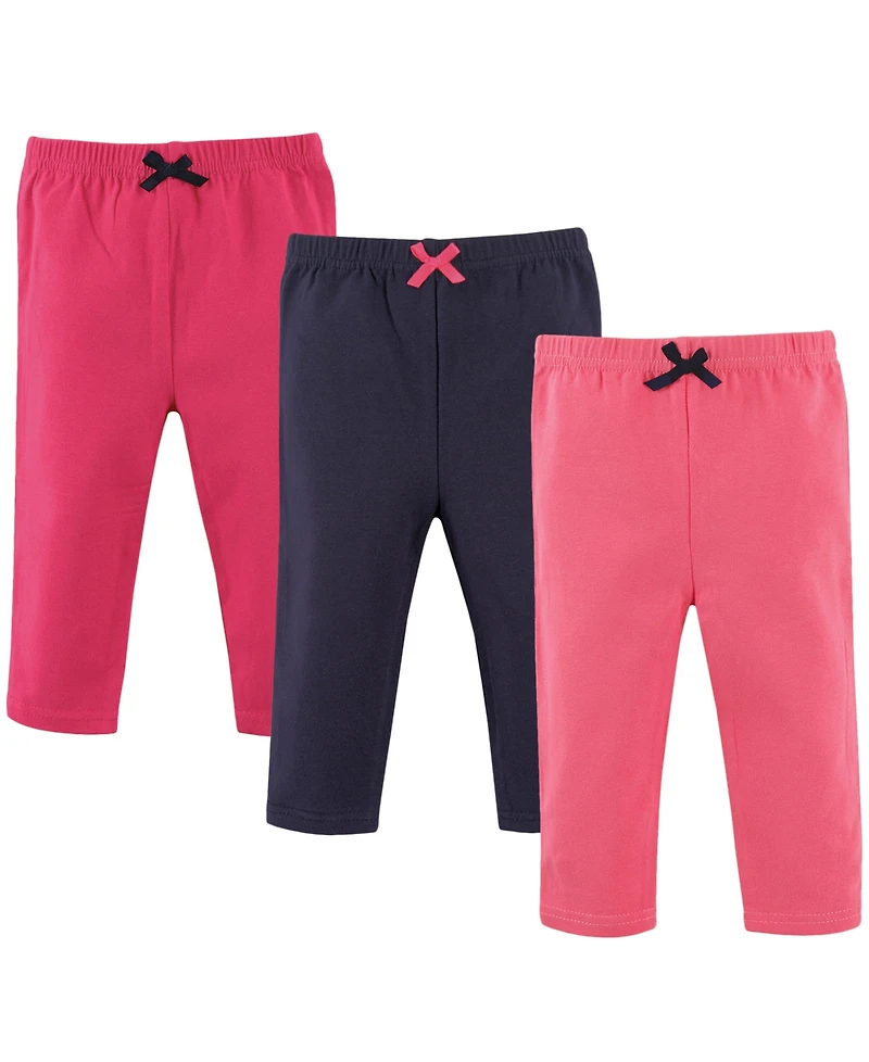 Luvable Friends Baby Girls Comfortable Cotton Pants