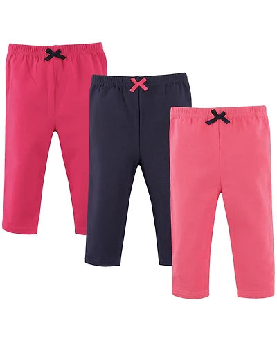 Luvable Friends Baby Girls Comfortable Cotton Pants