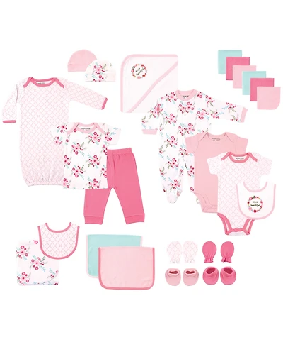 Luvable Friends Baby Girls Layette Gift Cube