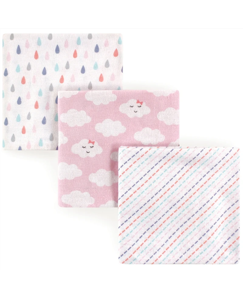 Luvable Friends Baby Cotton Flannel Receiving Blankets, Sheep, One