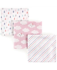 Luvable Friends Baby Cotton Flannel Receiving Blankets, Sheep, One