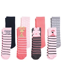 Hudson Baby Girls Cotton Rich Knee-High Socks
