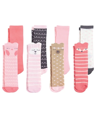 Hudson Baby Girls Cotton Rich Knee-High Socks