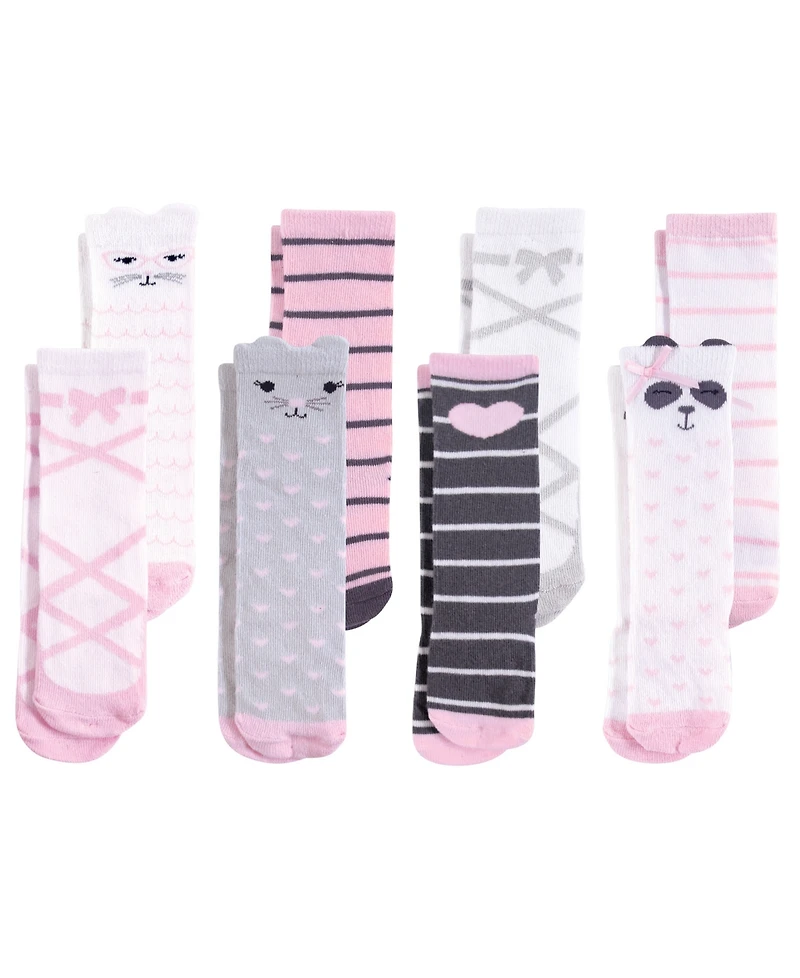 Hudson Baby Girls Cotton Rich Knee-High Socks