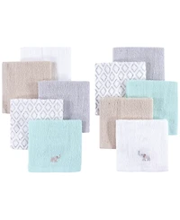 Hudson Baby Unisex 10Pk Woven Washcloth