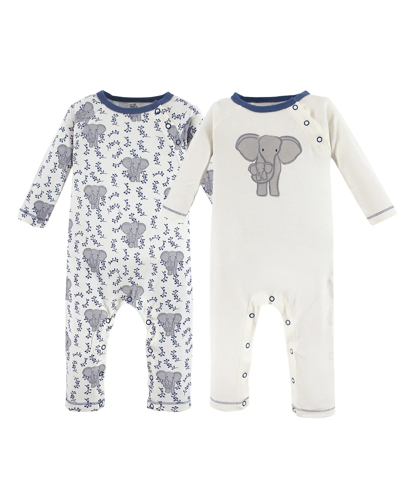 Touched by Nature Baby Boys 2Pk Organic Coverall