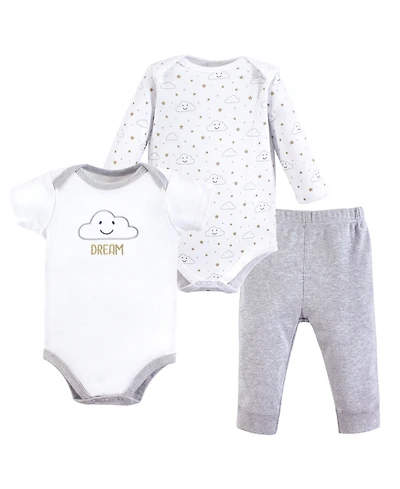 Hudson Baby Girls Cotton Bodysuit and Pant