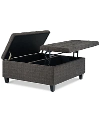 Harrison Traditional Square Coffee Table Storage Ottoman