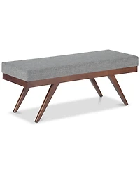 Chanelle Mid Century Modern Rectangle Ottoman Bench