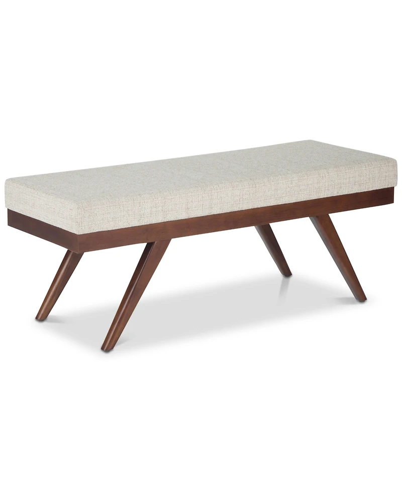 Chanelle Mid Century Modern Rectangle Ottoman Bench