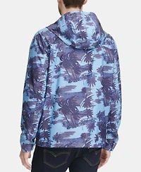 Levi's Men's Water-Resistant Palm-Print 1/2-Zip Jacket