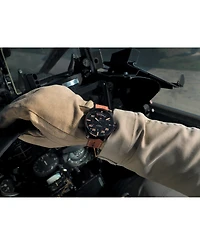 Hamilton Men's Swiss Automatic Khaki Pilot Brown Leather Strap Watch 42mm