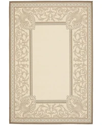 Safavieh Courtyard CY7514 Beige and Dark Beige 5'3" x 7'7" Sisal Weave Outdoor Area Rug