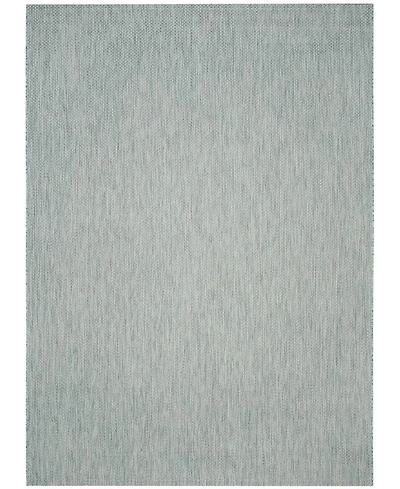Safavieh Courtyard CY8521 Aqua and Gray 8' x 11' Outdoor Area Rug