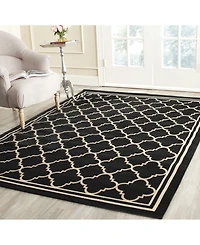Safavieh Courtyard CY6918 Black and Beige 5'3" x 7'7" Outdoor Area Rug