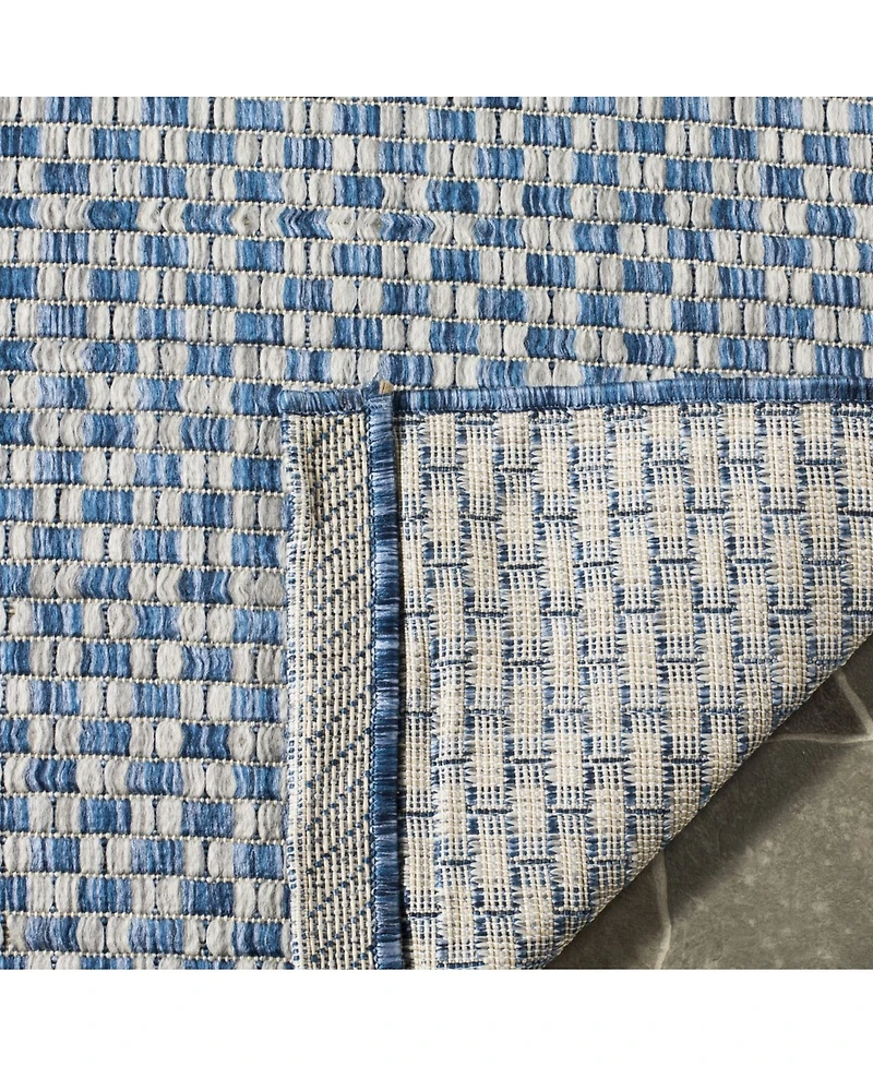 Safavieh Courtyard CY8653 Light and Light Gray 5'3" x 7'7" Sisal Weave Outdoor Area Rug