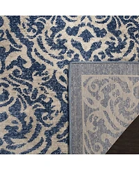 Safavieh Brentwood BNT810 Navy and Creme 5'3" x 7'6" Area Rug
