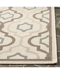 Safavieh Courtyard CY7938 Beige and Dark Beige 5'3" x 7'7" Outdoor Area Rug