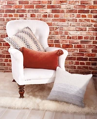 Peri Home Velvet Tassels Decorative Pillow, 12"x 20"