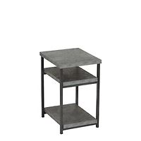 Household Essentials Slate Faux Concrete Low Side Table