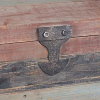 Household Essentials Weathered Wooden Storage Trunk