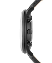 Fossil Men's Neutra Chronograph Black Leather Strap Watch 44mm