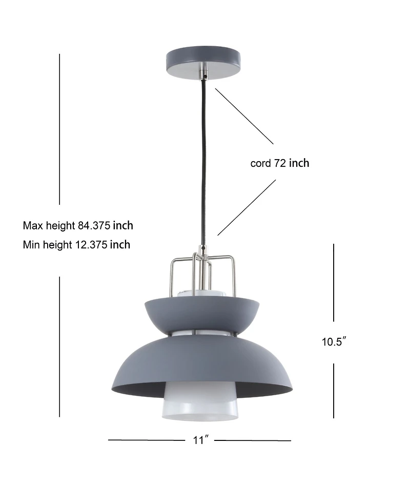 Jonathan Y Paul Farmhouse Metal Led Pendant