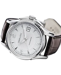 Hamilton Men's Swiss Automatic Jazzmaster Viewmatic Brown Leather Strap Watch 40mm H32515555