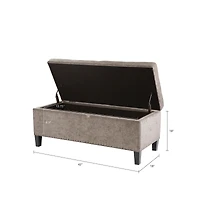 Catarina Fabric Storage Bench