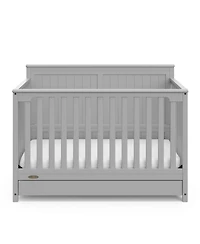 Graco Hadley 5-in-1 Convertible Crib with Drawer (White) –Crib Combo