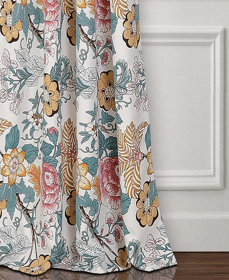 Sydney Floral 52" x 84" Curtain Set