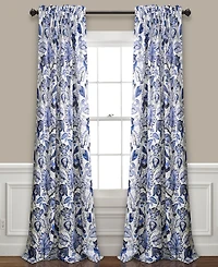 Cynthia Jacobean Floral 52" x 120" Curtain Set