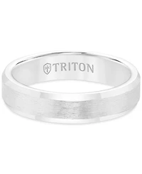 Triton Men's White Tungsten Carbide Ring, Wedding Band (5mm)