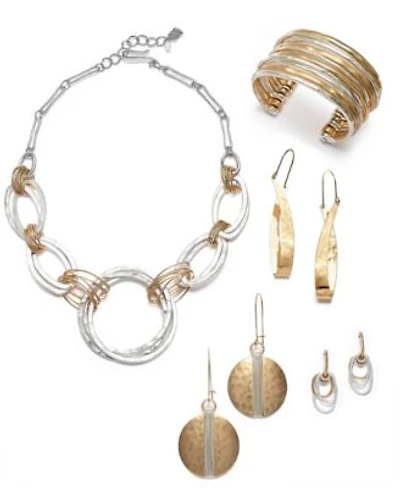 Robert Lee Morris Soho Two Tone Sculptural Jewelry Separates