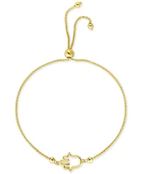 Hamsa Bolo Bracelet in 10k Gold