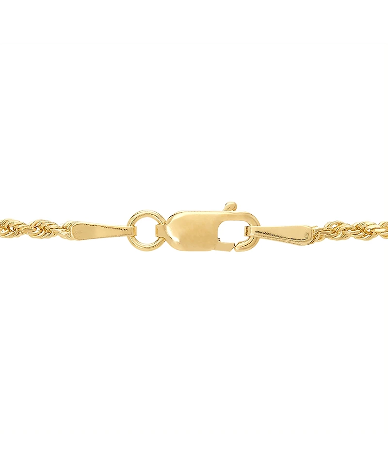 Glitter Rope 18" Chain Necklace (1-5/8mm) in 14k Gold