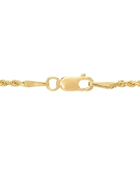 Glitter Rope 18" Chain Necklace (1-5/8mm) in 14k Gold