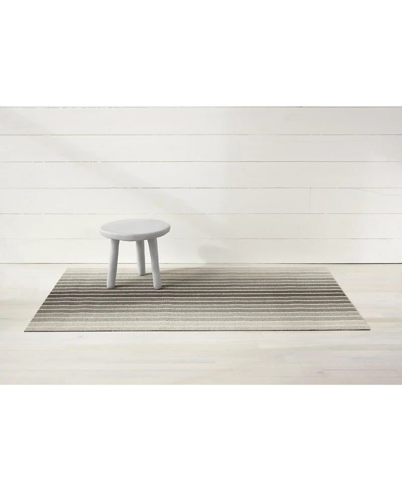 Chilewich Block Stripe Shag Doormat - 18" x 28"
