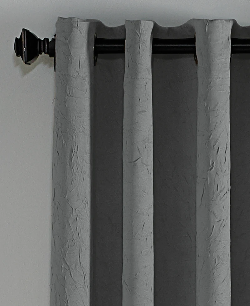 Lenox 50" x 84" Crushed Texture Curtain Panel